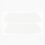 Clear mask seal for snorkeling with a mustache or moustache